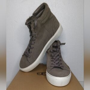 UGG Australia Olli Suede Leather Gray High Top Sneaker